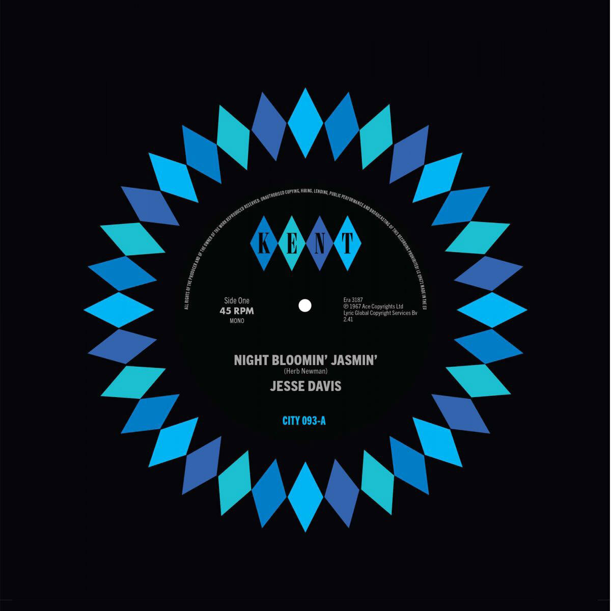 Jesse Davis / Gus Jenkins - Night Bloomin' Jasmin / Tricky Too - Kent City 093