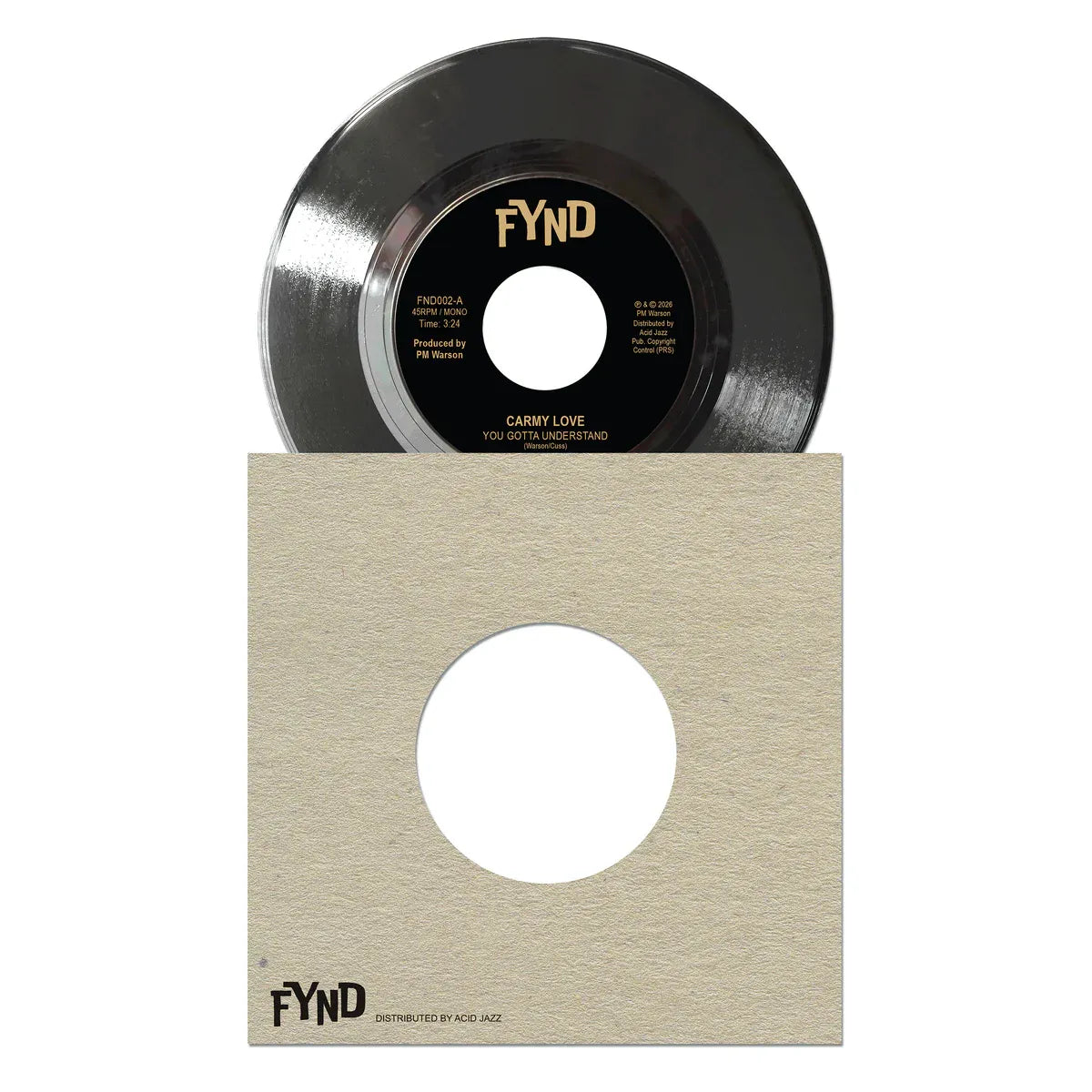 Carmy Love - You Gotta Understand - Acid Jazz/FYND  - Repress