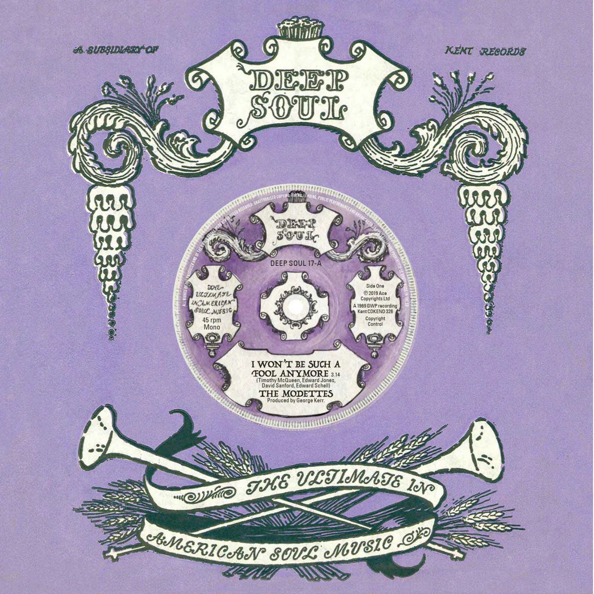 The Modettes / The Shaladons -	I Won't Be Such A Fool Any More / Showdown - Kent Deep Soul 17