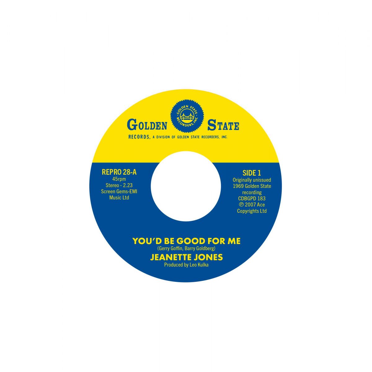 Jeanette Jones - You'd Be Good For Me / Cut Loose - Kent Repro 28