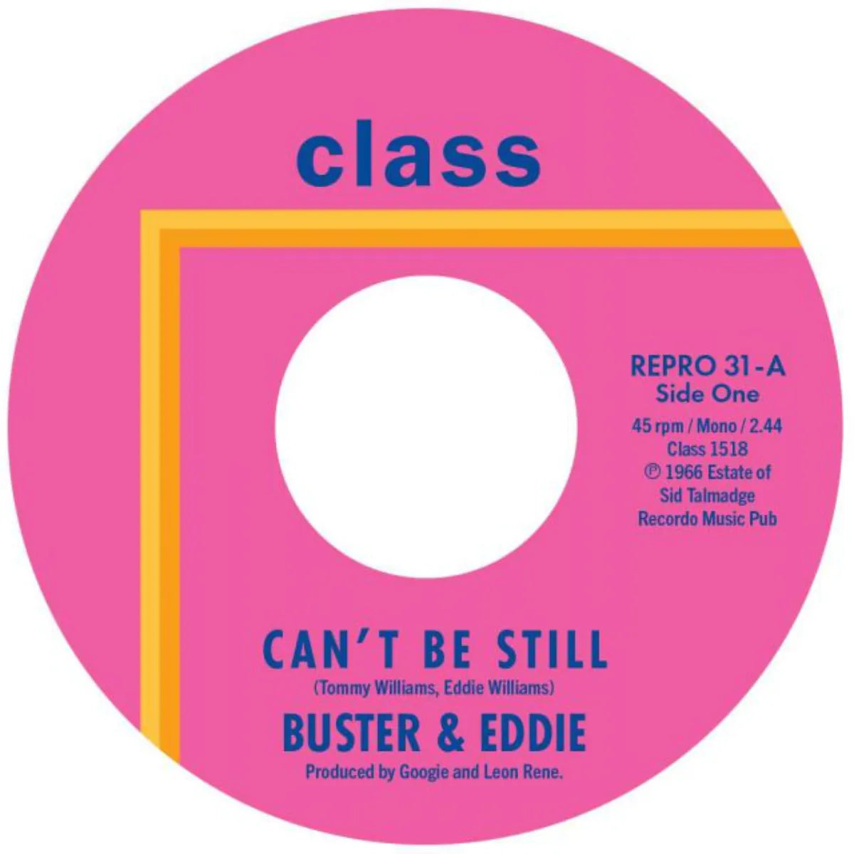 Buster & Eddie - Can't Be Still / There I Was - Kent Repro 31