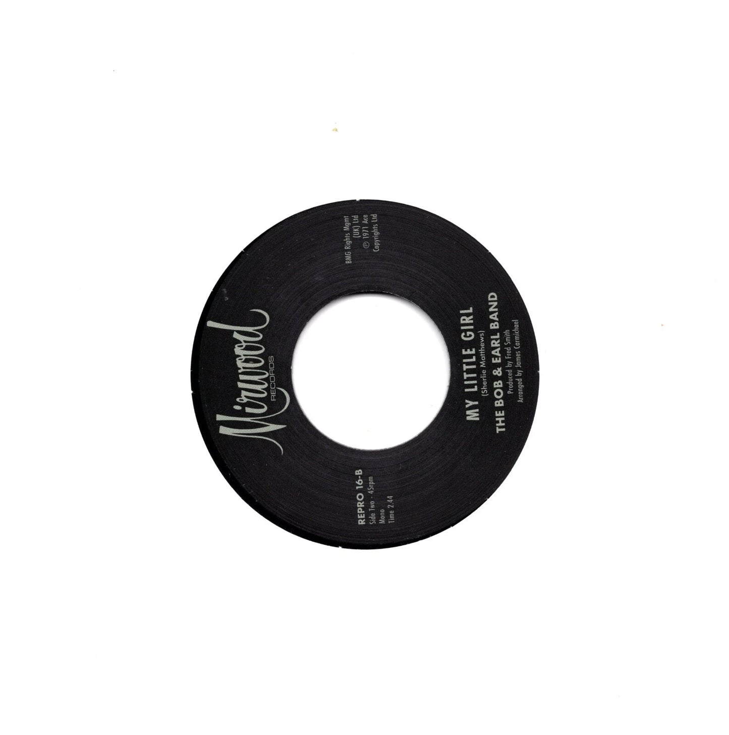 Bobby Garrett / The Bob & Earl Band - My Little Girl / My Little Girl - Kent Repro 16