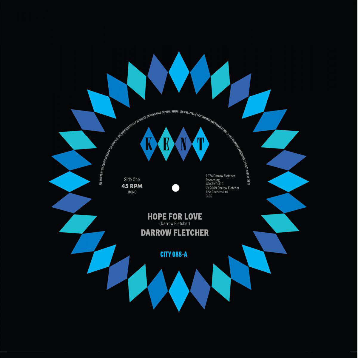 Darrow Fletcher - Hope For Love / No Limit - Kent City 088