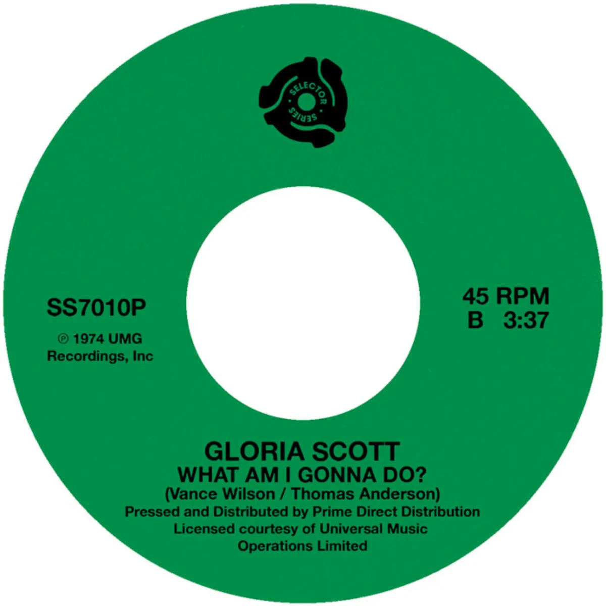 Gloria Scott - (A Case Of) Too Much Lovemakin' / What Am I Gonna Do - Selector