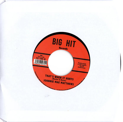 Johnnie Mae Matthews - I Have No Choice / That's When It Hurts - Repro