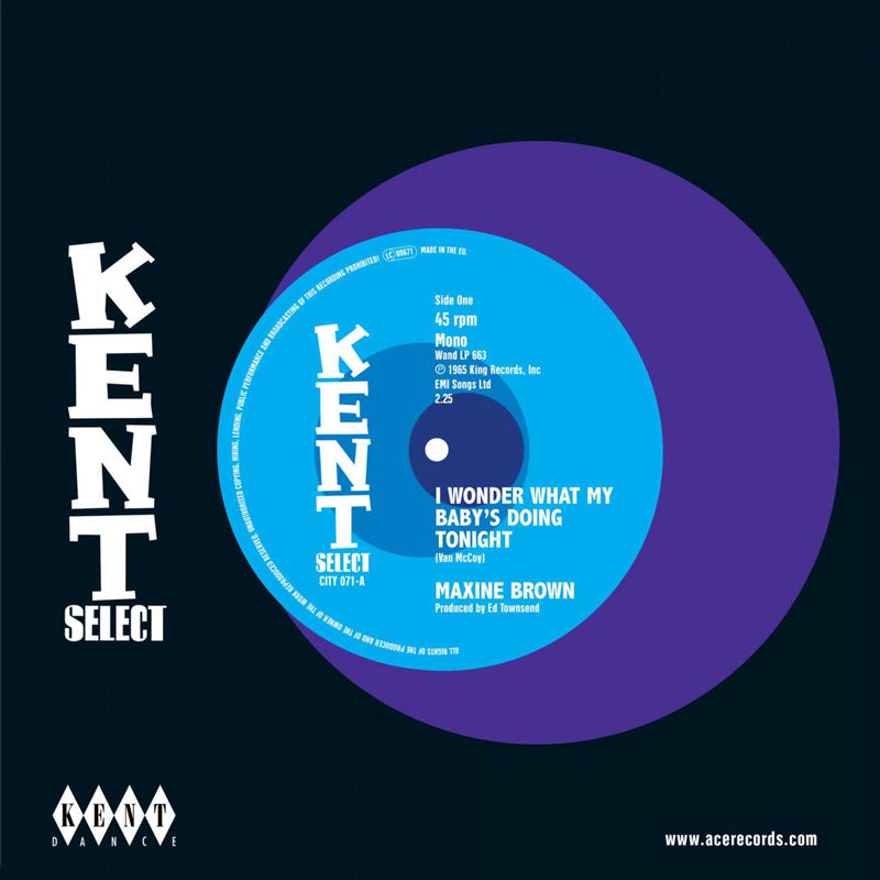 Maxine Brown / Chuck Jackson - I Wonder What My Baby's Doing Tonight / Two Stupid Feet - Kent City 071