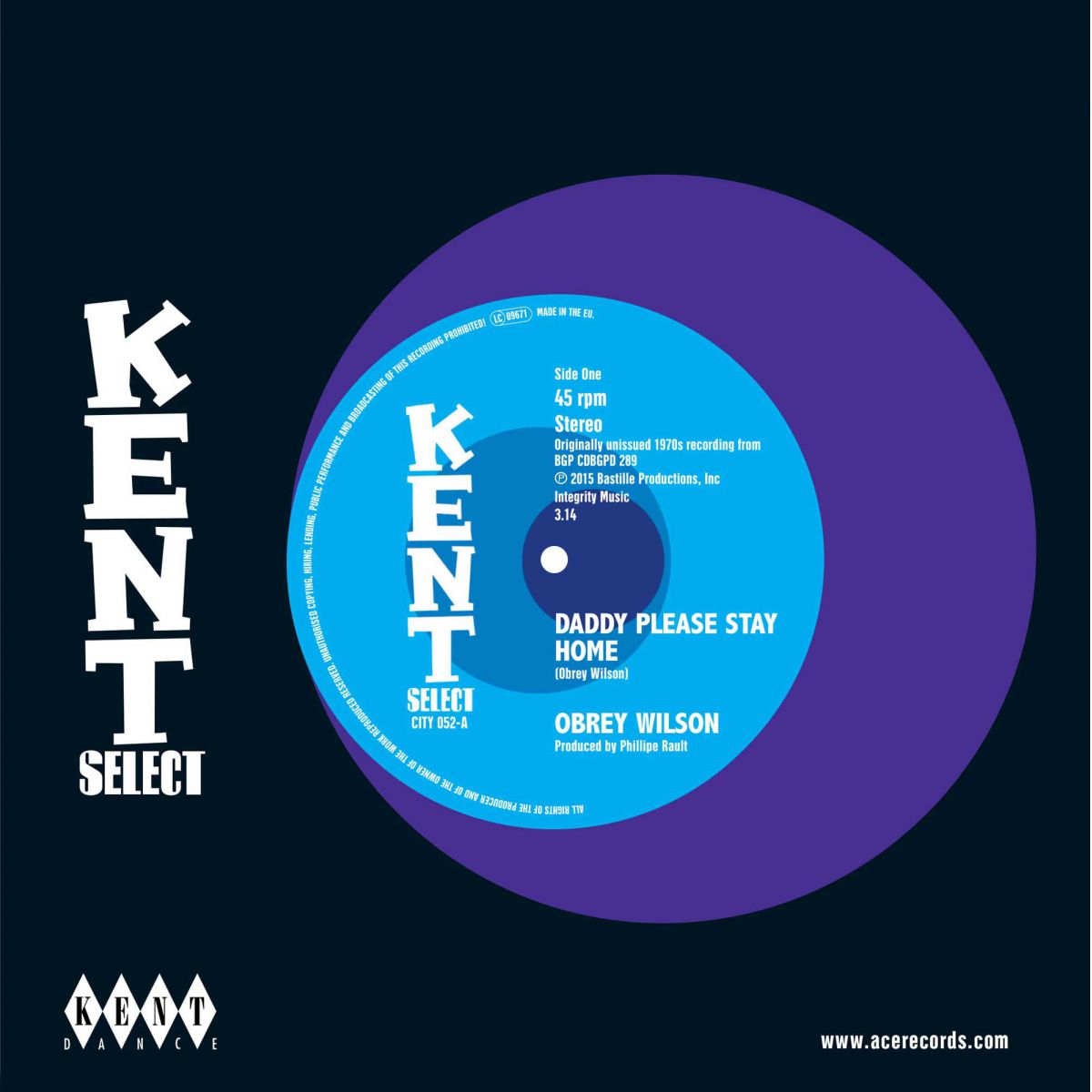 Obrey Wilson / Lee Brackett - Daddy Please Stay Home / You Get To Me - Kent City 052