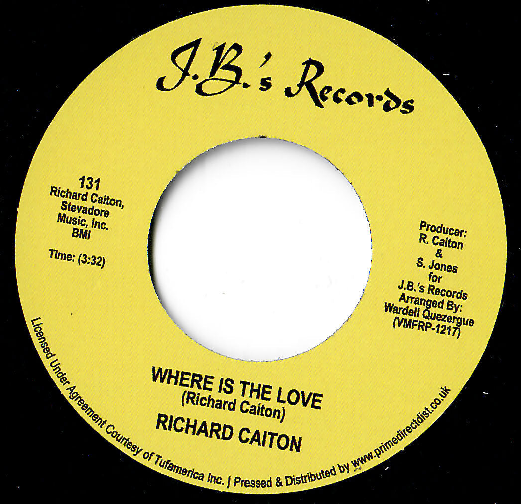 Richard Caiton - Where Is The Love / Thank You - Repro