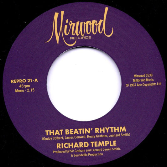 Richard Temple / Jimmy Conwell - That Beatin’ Rhythm / Cigarette Ashes - Kent Repro 21