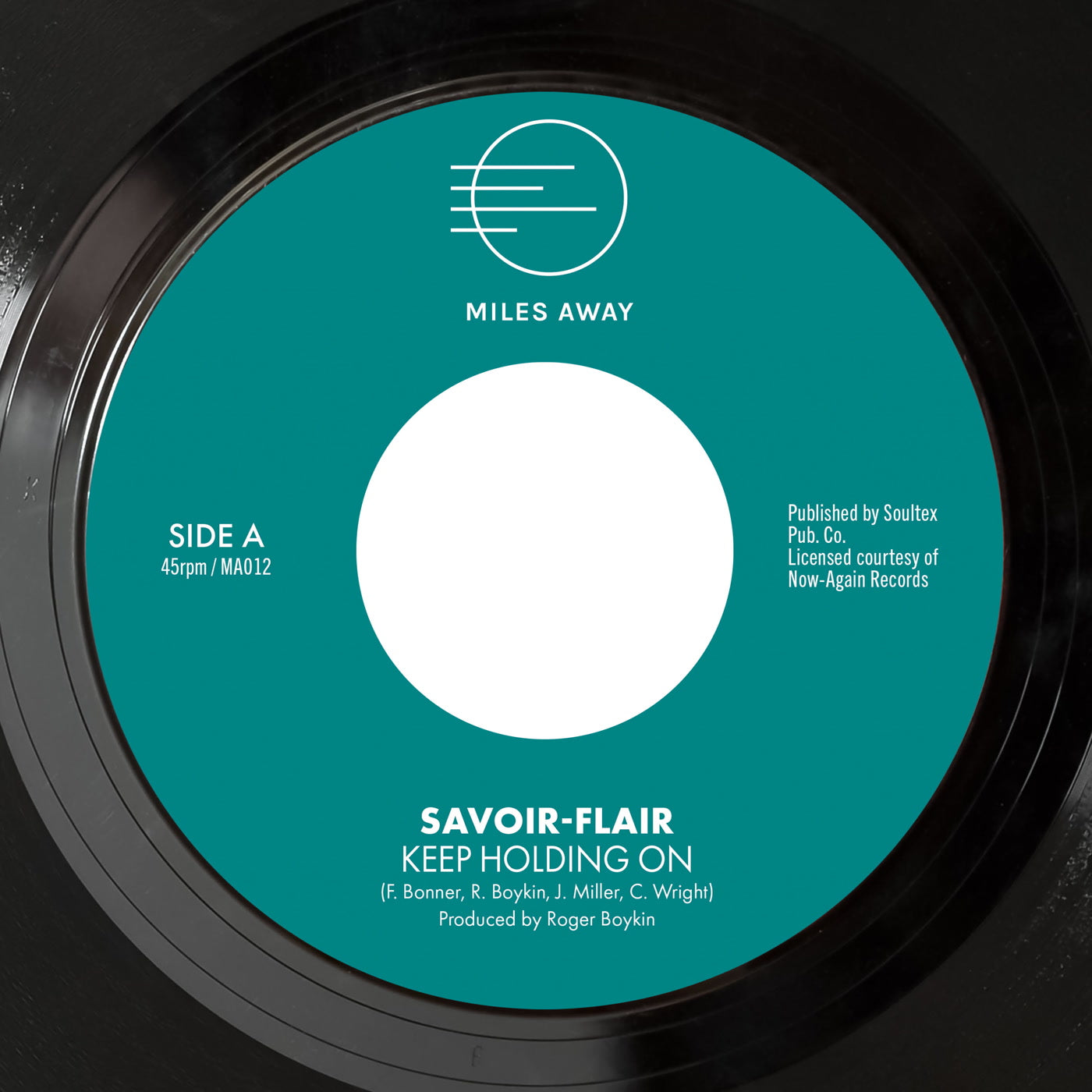 Savoir-Flair - Keep Holding On / You're The Best - Miles Away Records