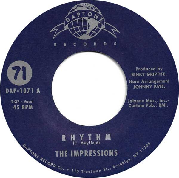The Impressions - Rhythm! / Star Bright - Daptone