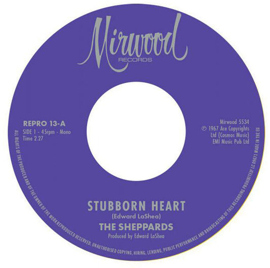 The Sheppards - Stubborn Heart / How Do You Like It - Kent Repro 13